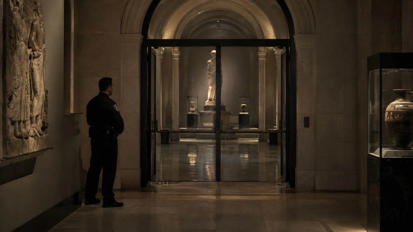 Museum gallery and quiet public halls