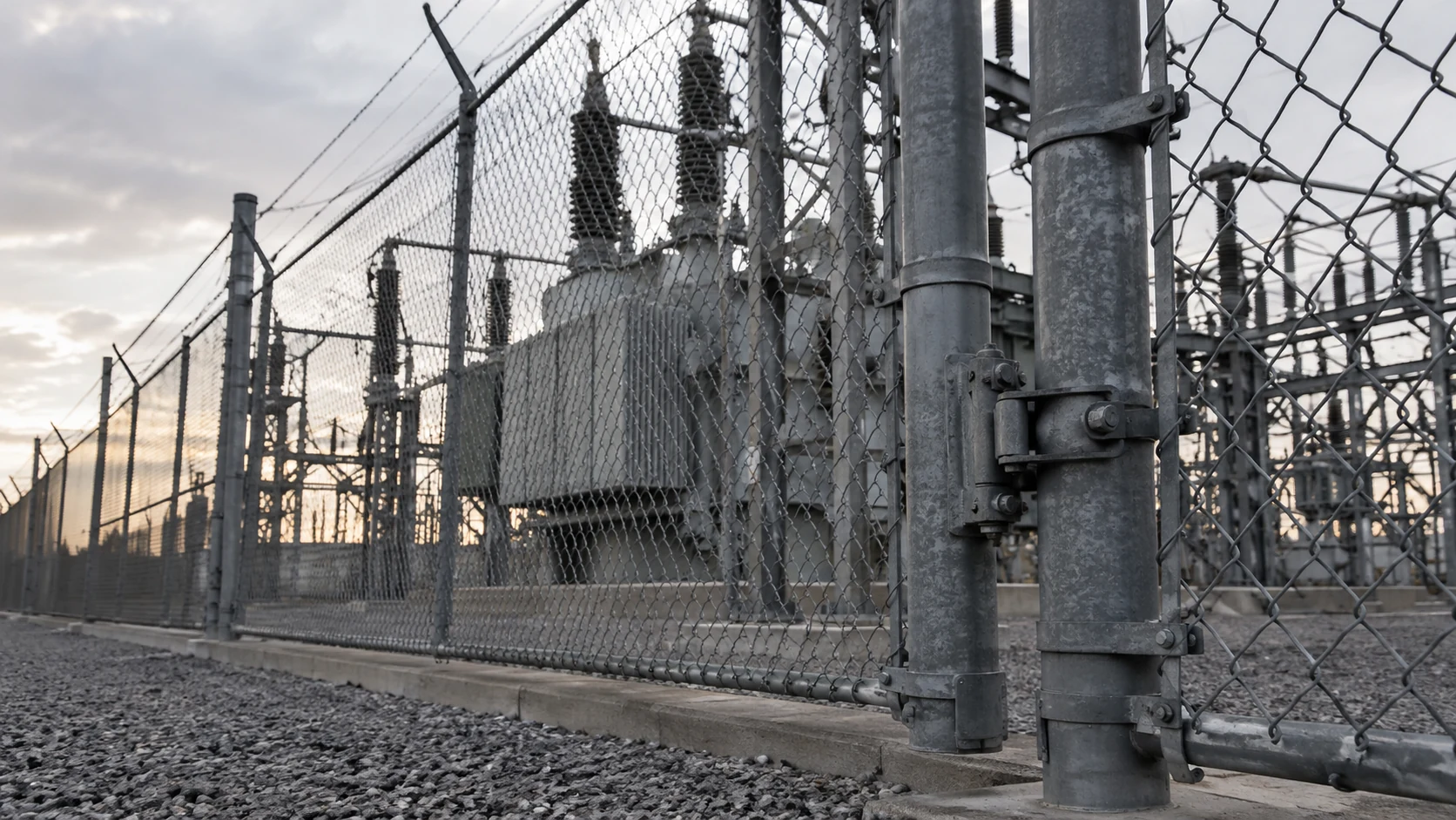 Utility facility with secured infrastructure